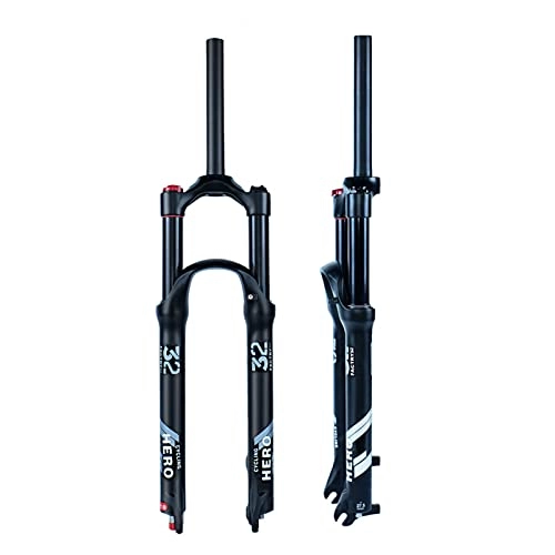 Mountain Bike Fork : MIYUEZ 26 / 27.5 / 29 inch MTB Bicycle Suspension Fork, Tapered Steerer and Straight Steerer Front Fork ，Manual Lockout and Remote Lockout MTB Bike Forks Magnesium Alloy, Straight Hand-29