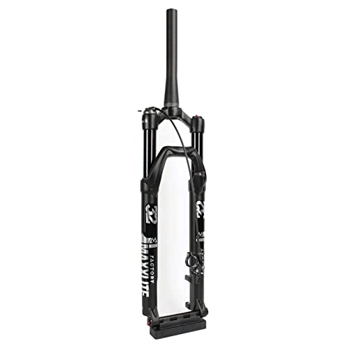 Mountain Bike Fork : MJCDNB 29 Inch Suspension MTB Air Forks, Tapered, Thru Axle Fork 15x110mm Remote Lockout for Mountain Bike DH Bicycle
