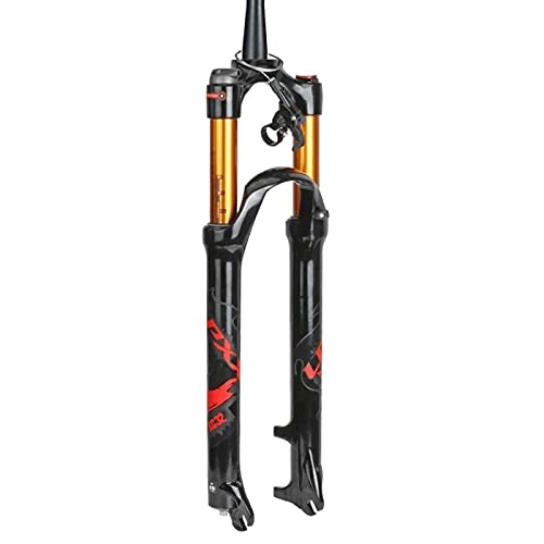 Mountain Bike Fork : MJCDNB Mountain Bike Suspension Fork 26 / 27.5 / 29 Inch Travel 100mm Air Fork Cone Tube 1-1 / 2" XC Bicycle QR Hand Control Remote Control MTB