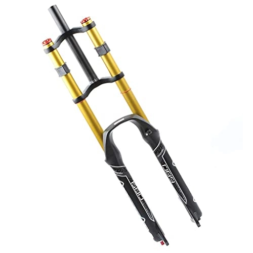 Mountain Bike Fork : MJCDNB XC Offroad Mountain Bicycle Suspension Fork Aluminum Alloy 26 27.5 29 Inch 1-1 / 8, Double Shoulder Adjustable Damping MTB Fronts Bike Fork