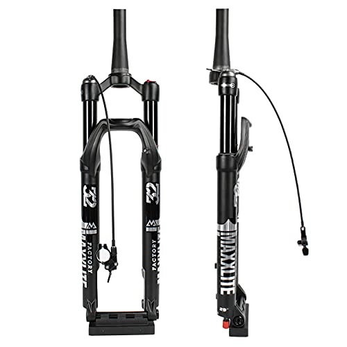 Mountain Bike Fork : Mountain Bicycle Double Air Chamber Fork Bicycle Shock Absorber Front Fork Air Fork, 27.5 / 29 Inch MTB Bike Front Fork With Rebound Adjustment Remote-27.5 inch