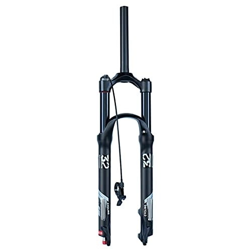 Mountain Bike Fork : Mountain Bicycle Suspension Forks, 26 / 27.5 / 29 Inch MTB Bike Front Fork with Damping Adjust Air Pressure, Cone Tube, 130Mm Travel 28.6Mm, Remote, 26inch