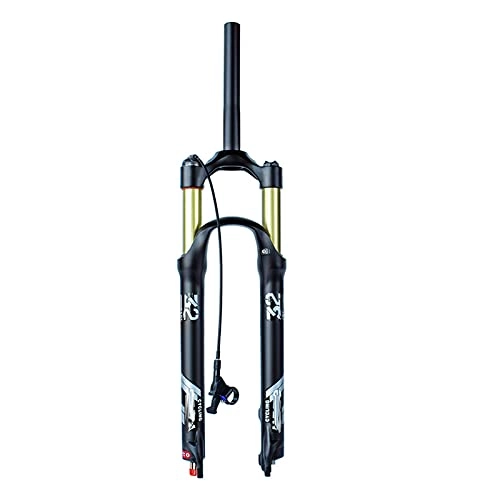 Mountain Bike Fork : Mountain Bicycle Suspension Forks, 26 / 27.5 / 29 Inch MTB Bike Front Fork with Damping Adjust Air Pressure, Straight Tube, 100Mm Travel 28.6Mm, Remote, 26inch