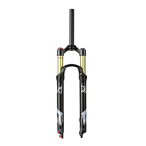 Mountain Bike Fork : Mountain Bicycle Suspension Forks, 26 / 27.5 / 29 Inch MTB Bike Front Fork with Damping Adjust Air Pressure, Straight Tube (Cone Tube), Shoulder Control 100Mm Travel 28.6Mm, Straight Tube, 26inch