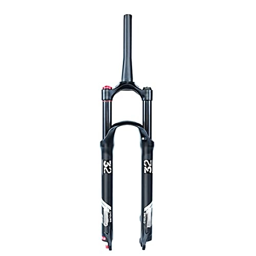 Mountain Bike Fork : Mountain Bicycle Suspension Forks, 26 / 27.5 / 29 Inch MTB Bike Front Fork with Damping Adjust Air Pressure, Straight Tube (Cone Tube), Shoulder Control 130Mm Travel 28.6Mm, Cone Tube, 26inch