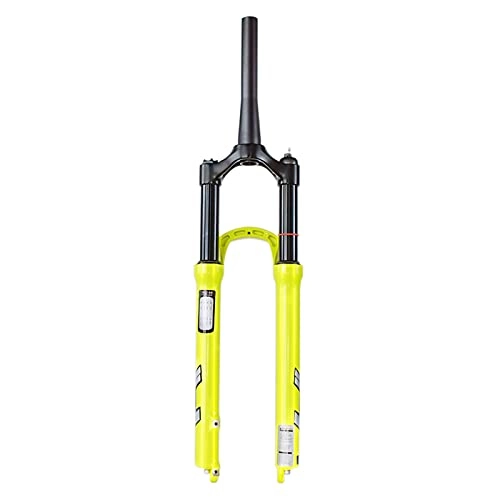 Mountain Bike Fork : Mountain Bicycle Suspension Forks, 26 / 27.5 / 29 Inch MTB Bike Front Fork with Rebound Adjust Straight Tube (Cone Tube), Shoulder Control 100Mm Travel 28.6Mm, Cone Tube, 29inch