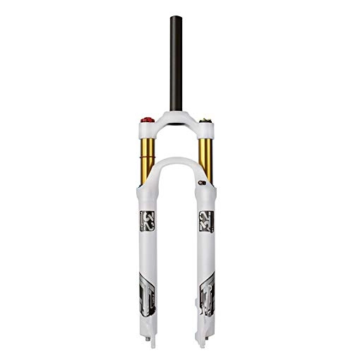 Mountain Bike Fork : Mountain Bicycle Suspension Forks, 26 / 27.5 / 29 Inch MTB Bike Front Fork with Rebound Adjust Straight Tube (Cone Tube), Shoulder Control 100Mm Travel 28.6Mm, Straight Tube, 29inch