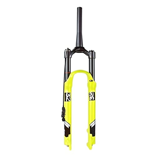 Mountain Bike Fork : Mountain Bike Air Suspension Fork, 26 / 27.5 / 29 Inch Travel 120mm Disc Brakes 1-1 / 2" Remote Lockout, Axle: 9mm QR for 1.5-2.45" Tire