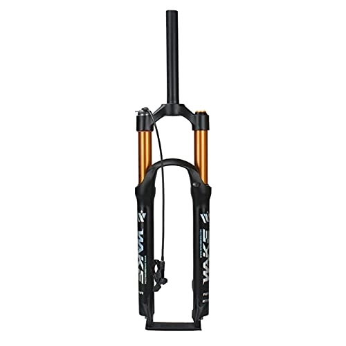 Mountain Bike Fork : Mountain Bike Air Suspension Front Fork with Wire Remote Control Lock MTB Bicycle Straight Tube Front Fork