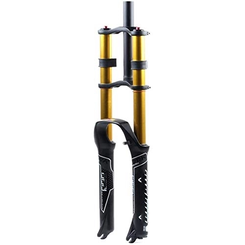 Mountain Bike Fork : Mountain Bike Bicycle MTB Fork, Shoulder Air Fork Adjustable Damping 26, 27.5, 29 Inches 100Mm Open Suitable for Bicycles MTB Bicycle Suspension Fork 26 inches