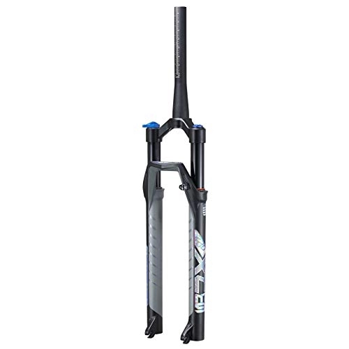 Mountain Bike Fork : Mountain Bike Bicycle Shock Absorber Suspension Fork 27.5 / 29 Inch, Magnesium Alloy Front Fork Straight Pipe / Tapered Pipe(Size:29 INCHES, Color:REMOTE LOCKOUT)