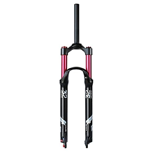 Mountain Bike Fork : Mountain Bike Forks Absorber，27.5 / 29 Inch Magnesium Alloy 1-1 / 8 ”Remote Lock Out Downhill Forks Travel 140mm (Color : Straight Hand, Size : 26IN)