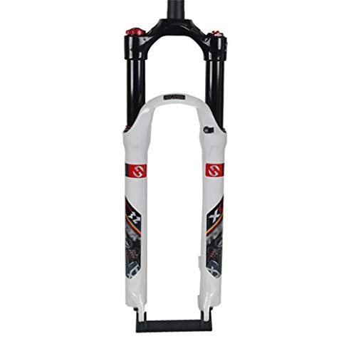 Mountain Bike Fork : Mountain bike forks Air pressure suspension fork Straight Tube Shoulder Control Disc brake Travel Tube:120mm / For Bicycle Accessories