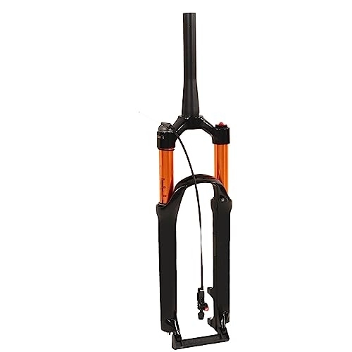 Mountain Bike Fork : Mountain Bike Forks, Aluminum Alloy Shock Mitigation Mountain Front Fork 26 Inch Remote Lockout Tapered Tube for Mountain Riding