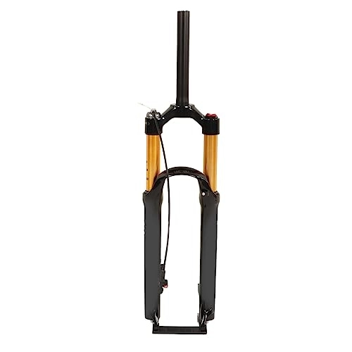 Mountain Bike Fork : Mountain Bike Front Fork 27.5 Inch Aluminum Alloy Straight Tube Wire Control Shock Absorber Suspension Fork for Cycling