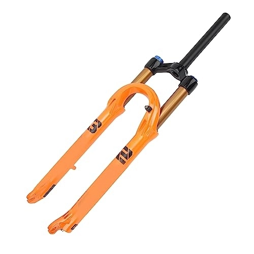 Mountain Bike Fork : Mountain Bike Front Fork Aluminum Alloy Manual Lockout Suspension Fork for Off Road Cycling Orange
