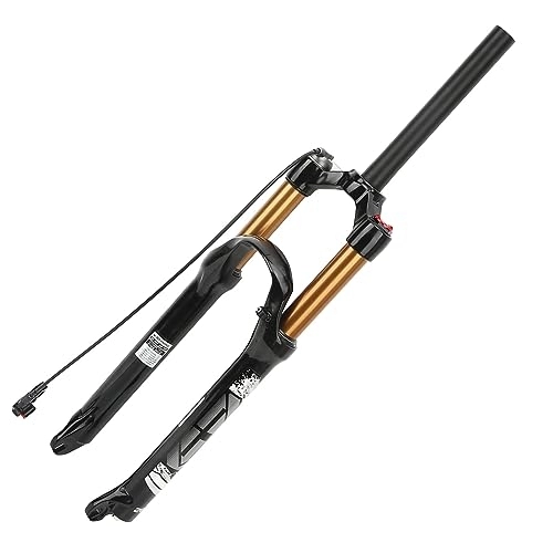 Mountain Bike Fork : Mountain Bike Front Fork, Bike Shock Absorber Fork 26inch Stable Remote Lockout 120mm Stroke for Riding Cycling