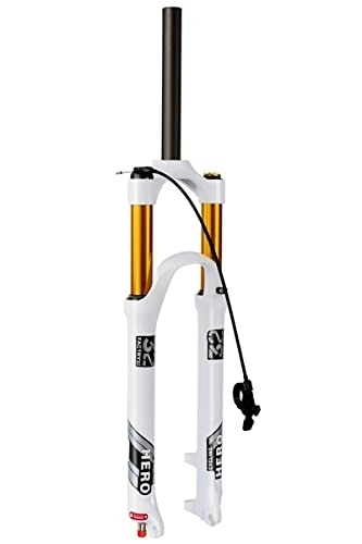 Mountain Bike Fork : Mountain Bike Suspension Fork 26 / 27.5 / 29'' 100mm Travel MTB Air Fork Rebound Adjustable 1-1 / 8 1-1 / 2 Front Fork Disc Brake 9mm HL / RL (Color : Straight remote, Size : 29'')