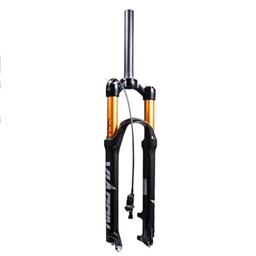 Mountain Bike Fork : Mountain Bike Suspension Fork 26 / 27.5 / 29 Inch 100mm Travel MTB Air Fork Disc Brake Quick Release Bicycle Front Fork 1-1 / 8 Straight / Tapered (Color : 1-1 / 8 RL, Size : 29inch)