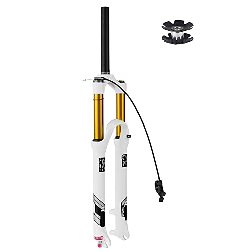Mountain Bike Fork : Mountain Bike Suspension Fork 26 / 27.5 / 29 Inch 120mm Or 140mm Travel, Ultralight Alloy Bicycle MTB Air Front Fork For 1.5-2.45" Tires(Size:26" / 140MM, Color:STRAIGHT REMOTE LOCK)