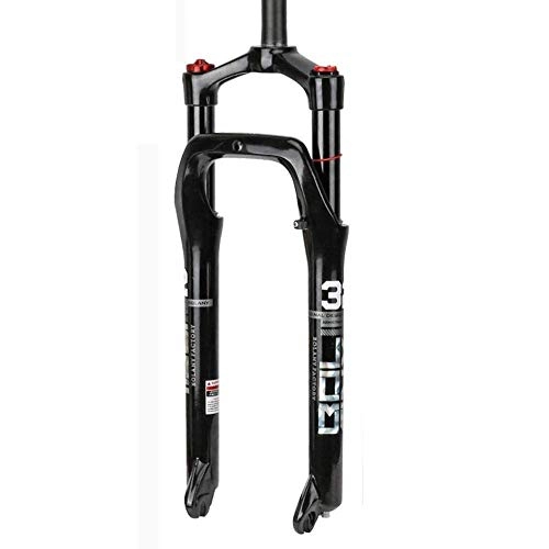 Mountain Bike Fork : Mountain Bike Suspension Fork Locked Up 26 Inches Double Air Chamber Front Fork Shock Absorber Fork Fork - Aluminum Alloy Polished Anode, 27.5inch (Color : 27.5inch)