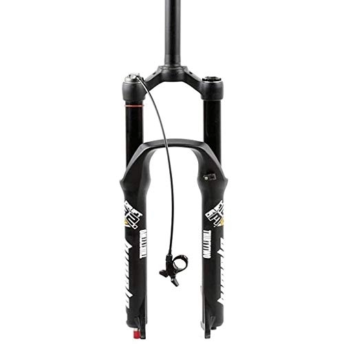 Mountain Bike Fork : Mountain Bike Suspension Fork, MJH-B05 26 / 27.5 / 29 inches MTB Front Fork Bicycle Air Suspension Fork with Damping Rebound Adjustment 2.4 inches Tire QR 9mm Travel 130mm