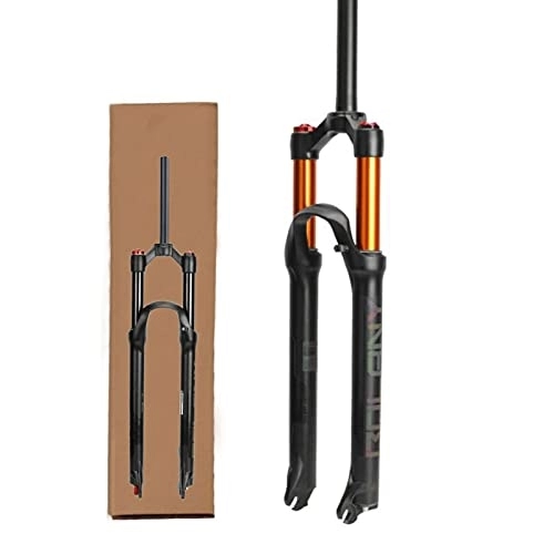 Mountain Bike Fork : Mountain Bike Suspension Forks 26 27.5 29in, Straight / Tapered Air Front Fork Manual Lockout / Remote Lockout 120mm Travel (Color : Straight-HL, Size : 29inch)