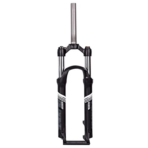 Mountain Bike Fork : Mountain Cycling Suspensions Aluminum Alloy Oil Spring 26 / 27.5 Inch Shoulder Control MTB Bike Rigid Forks with Rebound Adjustment 100mm Travel 28.6mm Threadless Steerer A