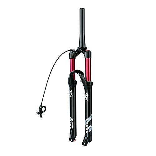 Mountain Bike Fork : MTB Air Fork Bicycle Suspension Forks 29 Inch Ultralight Aluminum Alloy Front Fork Shoulder / Wire Control ABS Disc Brake Air Fork Damping Adjustment, A-29