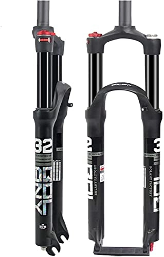 Mountain Bike Fork : MTB Air Suspension Fork, 26 / 27.5 / 29 Inch Bicycle Fork Suspension Fork Suspension with Speed Lockout Function Fork / Travel: 100 Mm A, 26inch