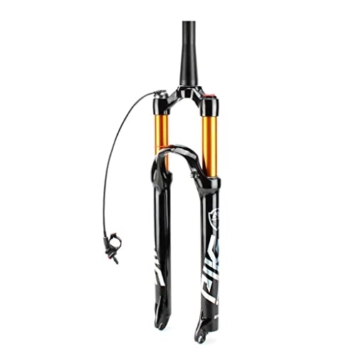 Mountain Bike Fork : MTB Air Suspension Fork 26u201d27.5u201d29u201d Mountain Bike Front Fork Ultralight Gas Shock Forks XC Bicycle Straight / Tapered Tube QR 9mm Travel 100mm Manual / Remote Lockout