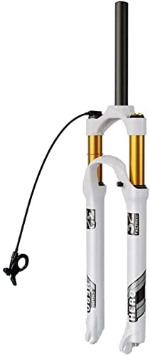 Mountain Bike Fork : MTB Air Suspension Fork MTB Bike Suspension Forks 26 / 27.5 / 29 Inch Disc Brake Fork Bicycle Forks 1-1 / 8" Quick Release Travel 110mm Manual / Remote Lockout White 1640g