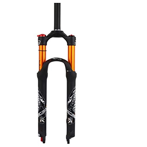 Mountain Bike Fork : MTB Bicycle Suspension Fork 26 / 27.5 / 29 inch 1-1 / 8 Air Shock Forks Suspencion straight 9MM QR Mountain Bike Fork parts (Color : 29 inch)