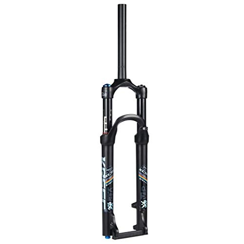 Mountain Bike Fork : MTB bike Mountain Suspension Forks 26 27.5 Inch, Magnesium Alloy MTB AM Downhill Suspension Damping Adjustment Bike Shock Absorber Air Fork (Color : A, Size : 26 inch)