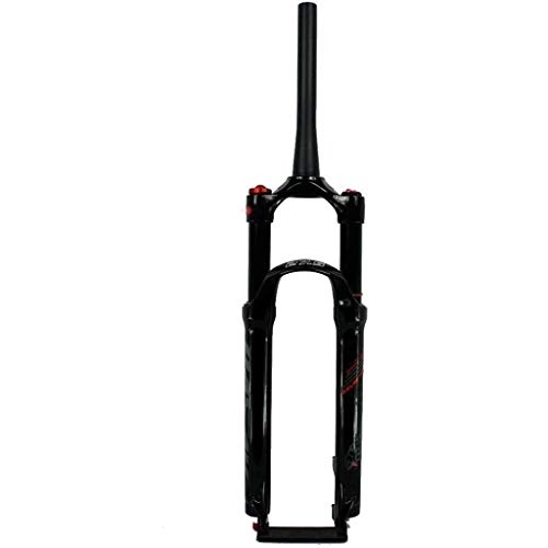 Mountain Bike Fork : MTB Bike Suspension Fork 26 27.5 29 Inch Air Shock Absorber Cone Tube 1-1 / 2" Damping Adjustment Disc Brake QR 9mm Travel 120mm Bicycle Forks Shoulder Control Wire Control ( Color : A , Size : 26inch )
