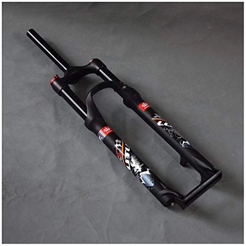 Mountain Bike Fork : MTB bike Suspension Fork 26 Inch, Aluminum Alloy MTB Cycling Mountain Bike XC AM Competition Remote Control 1-1 / 8" Disc Travel 120mm Air Fork (Color : B, Size : 27.5 inch)