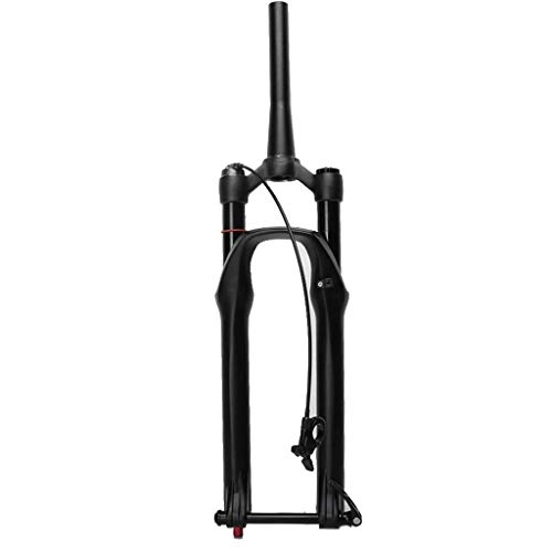 Mountain Bike Fork : MTB Bike Suspension Fork 27.5 Inch Conical Tube 39.8mm Double Air Chamber Rebound Adjust Disc Brake Barrel Shaft 15mm Travel 120mm Remote Control XC Bicycle 1900g