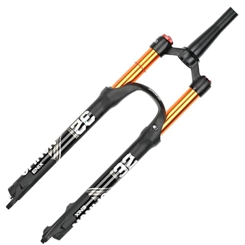 Mountain Bike Fork : MTB Fork 29 27.5 Inch Solo Air Suspension Fork Magnesium Alloy Mountain Bike Fork Straight Tube / Tapered Tube (Color : 29 Tapered Manual)