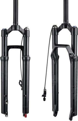 Mountain Bike Fork : MTB Fork Damping, Tensile Step Adjustment, Air Suspension Fork, 27.5 / 29 Inch Air Mountain Bike, Suspension Fork, Magnesium Alloy, 34 mm Standpipe, 100 mm Suspension Travel (Remote Control, 29 Inches)