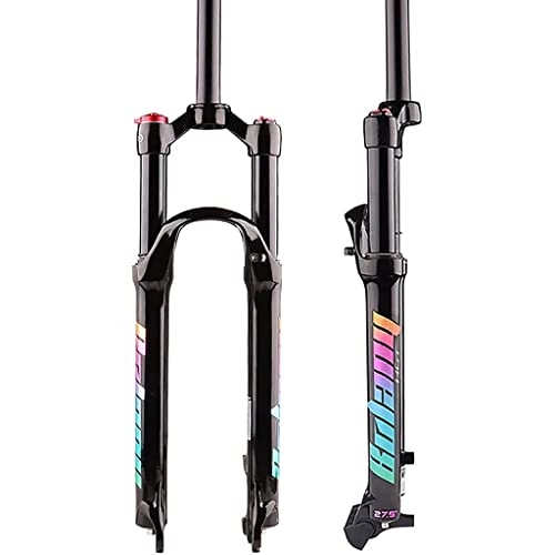 Mountain Bike Fork : MTB Front Forks with ABS Lock Shoulder Control 26 / 27.5 / 29 inch Bicycle Suspension Fork Air Shock Fork Travel 120MM Disc Brake 9MM QR for Cycling, Commuting