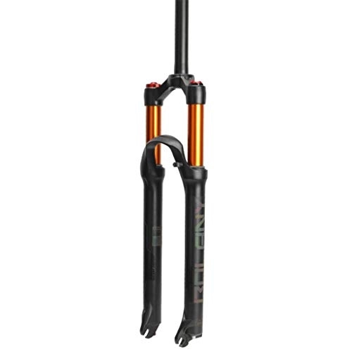 Mountain Bike Fork : MTB Front Suspension Forks, Damping Adjustment Bicycle Shock Absorber Front Fork Air Fork 26 / 27.5 / 29in 100mm Travel (Color : Straight canal-a, Size : 27.5in)
