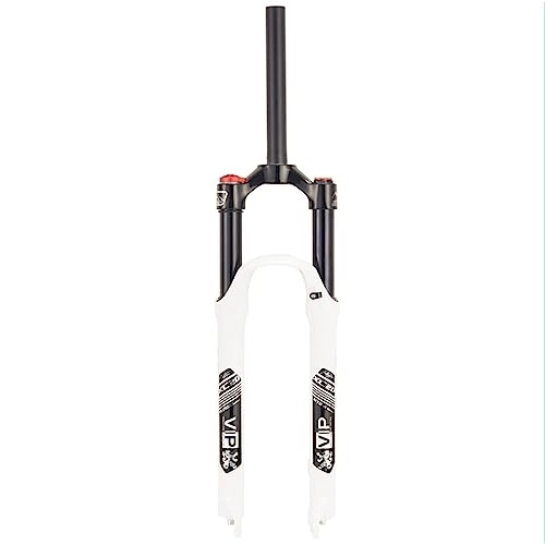 Mountain Bike Fork : MTB Suspension Fork 26 / 27.5 / 29 Inches, 28.6mm Straight Tube Spring Front Fork Travel Mountain Bike Fork Manual Locking XC Bicycle Forks, White, 26inch
