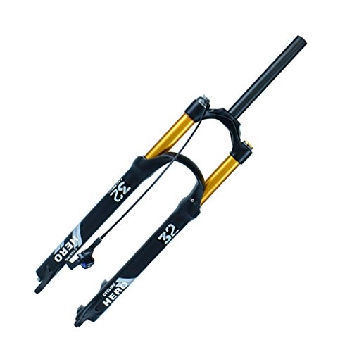 Mountain Bike Fork : MTB Suspension Fork, Axis 9x100mm QR 1-1 / 8" Lightweight Magnesium Alloy HL / RL Air Fork Travel 120mm, RL / Straight-27.5inch