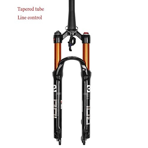 Mountain Bike Fork : MZP MTB Bicycle Magnesium Alloy Suspension Fork 26 27.5 29 Inch Tapered / Straight Tube Front Fork Manual / Remote Locking (Color : B2, Size : 29inch)