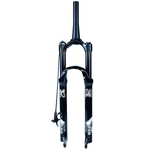 Mountain Bike Fork : N / E Bike Air Fat Fork, Mountain Bike Front Fork，26 / 27.5 / 29 inch Air Mountain Bike Suspension Fork Suspension MTB Gas Fork 100mm Travel Straight / Tapered Tube Bicycle Front Fork