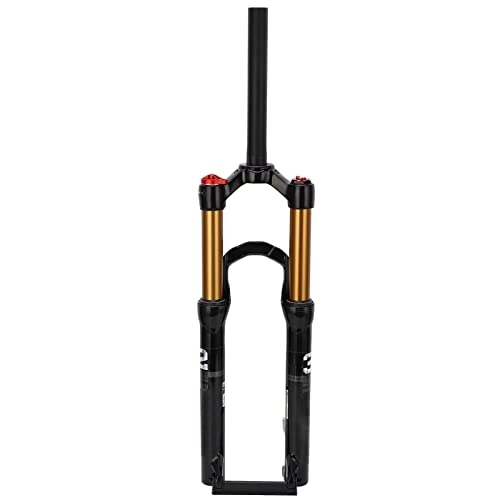 Mountain Bike Fork : Natudeco Mountain Bike Front Fork Bike Shock Absorbing Manual Lockout Air Fork Multifunctional Durable Cycling Suspension Fork Quick Release 24in