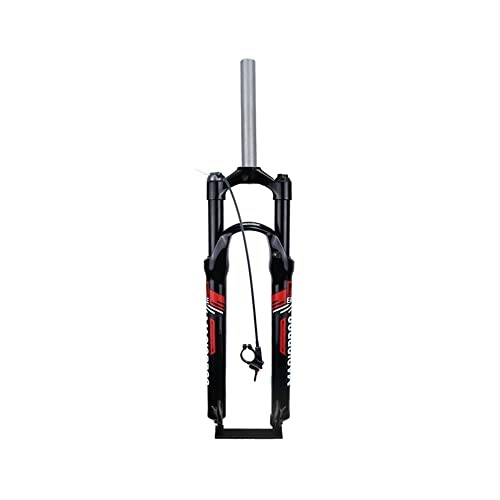 Mountain Bike Fork : NEHARO Suspension Fork 26 / 27.5 / 29 inch MTB Bicycle Suspension Fork, Straight Steerer Front Fork 100mm Travel Red for Mountain Bicycle (Color : Red, Size : 26 inch)