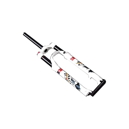 Mountain Bike Fork : NEHARO Suspension Fork 26 inch Mountain Bicycle Suspension Forks, Straight Steerer Front Fork for Mountain Bicycle (Color : White, Size : 26 inch)