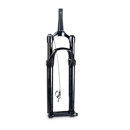 Mountain Bike Fork : NEHARO Suspension Fork 27.5 / 29 inch MTB Bicycle Suspension Fork, Tapered Steerer Front Fork 100mm Travel for Mountain Bicycle (Color : Black, Size : 27.5 inch)