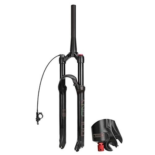 Mountain Bike Fork : NESLIN Mountain bike fork, with adjustable damping system, suitable for mountain bike / XC / ATV, 27.5 inch-Tapered Remote lockout
